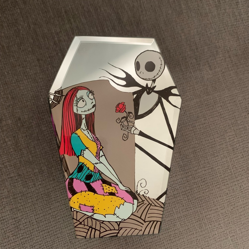 Nightmare Before Christmas Coffin-Shaped Glass Trinket Box